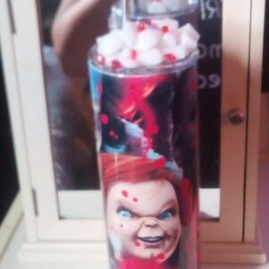 Horror movie Tumbler with topper